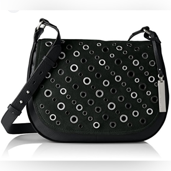 Vince Camuto Handbags - Vince Camuto Chip Grommet Flap Saddle Crossbody Bag MSRP$298